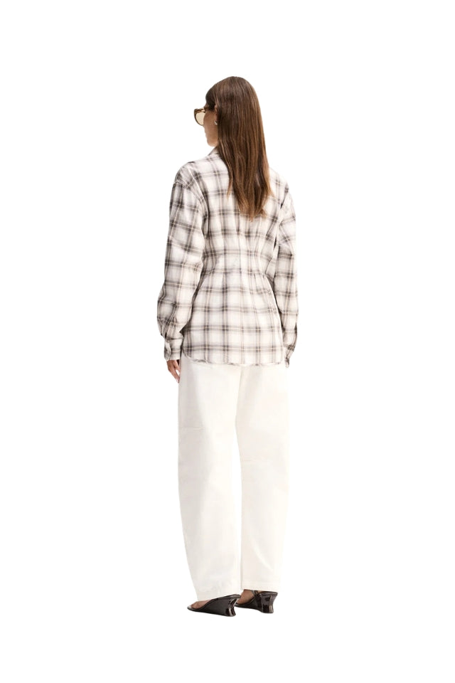 Heather Shirt - White Check