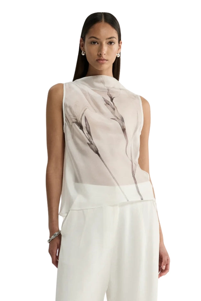 Vesper Top - White Floral
