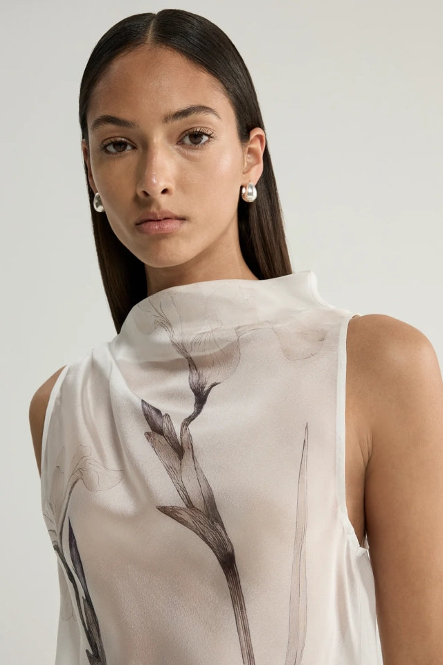 Vesper Top - White Floral