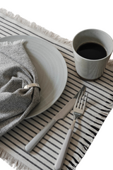 Broste Elouise Placemat - Off White, Black