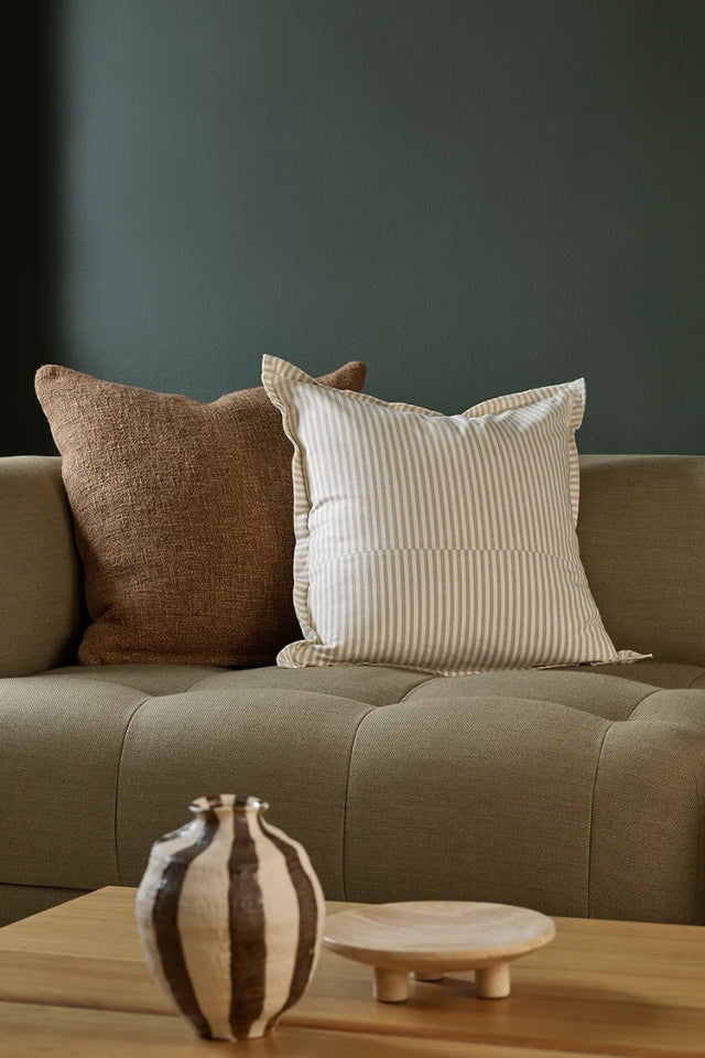 Rowan Cushion with Feather Inner - Oat