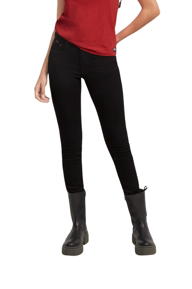 3301 Skinny Jeans - Pitch Black