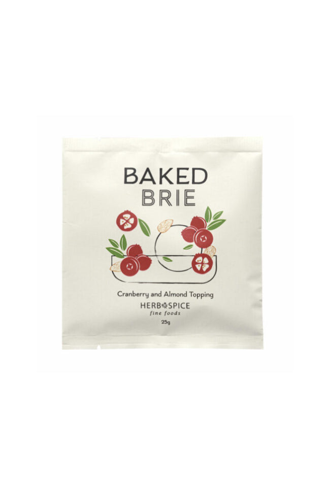 Baked Brie Cranberry & Almond Topping