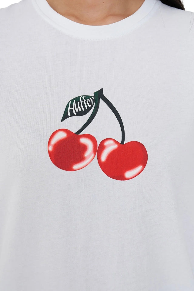 Classic Tee 170/Cerise - White