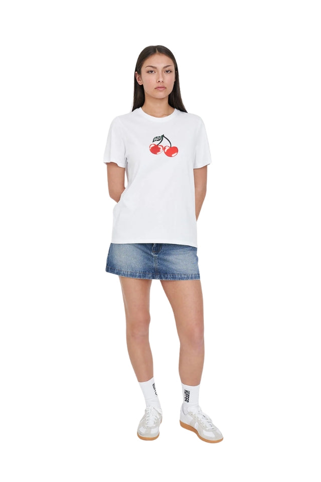 Classic Tee 170/Cerise - White