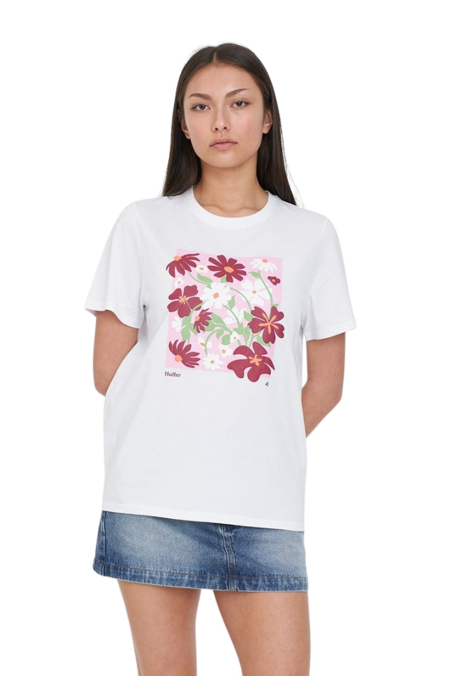 Relax Tee 220/Flower Market - White
