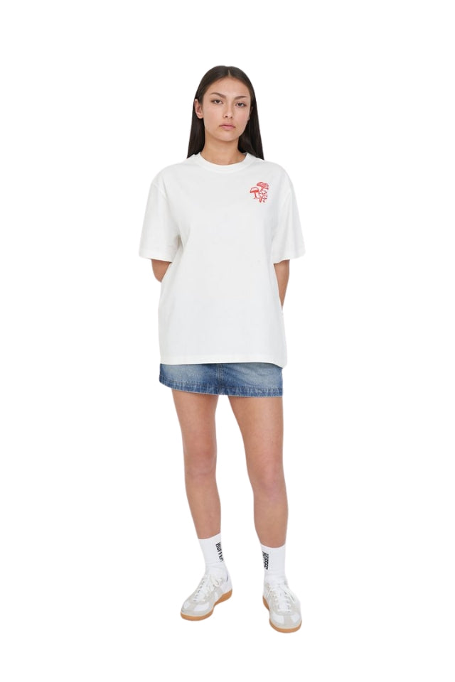 Relax Tee 220/Girl Dinner - Chalk