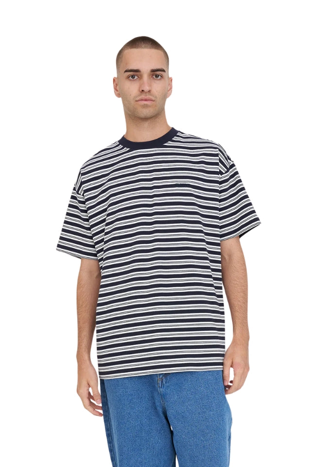 Stripe Block Tee - Navy Chalk