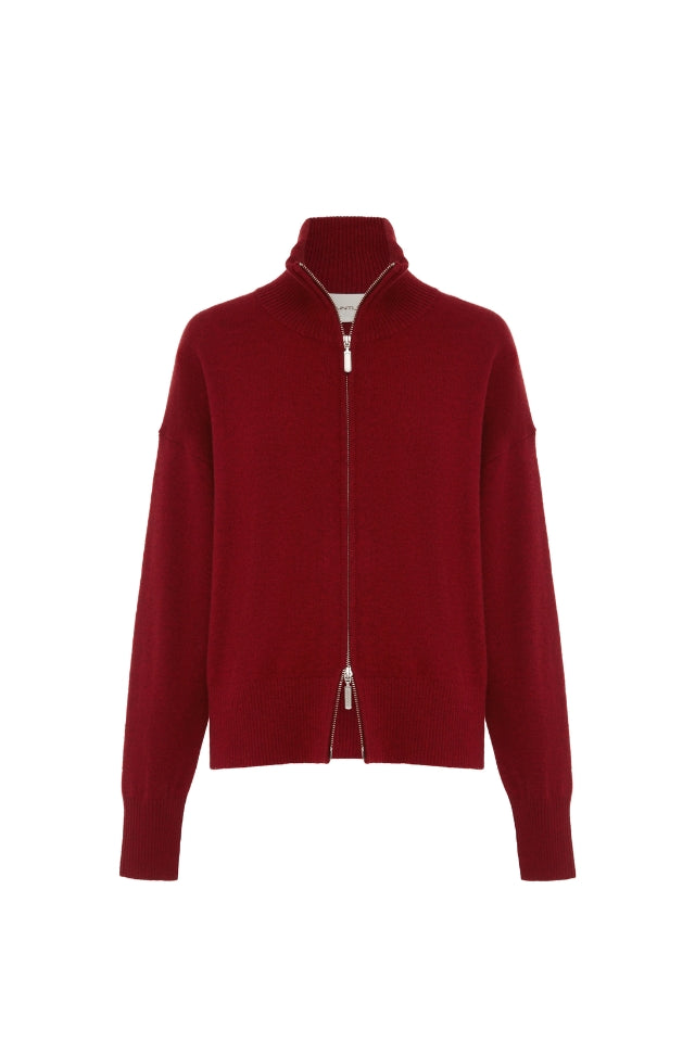 Margot Zip Jacket - Winecask