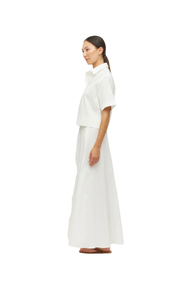 Everly Shirt - White Linear