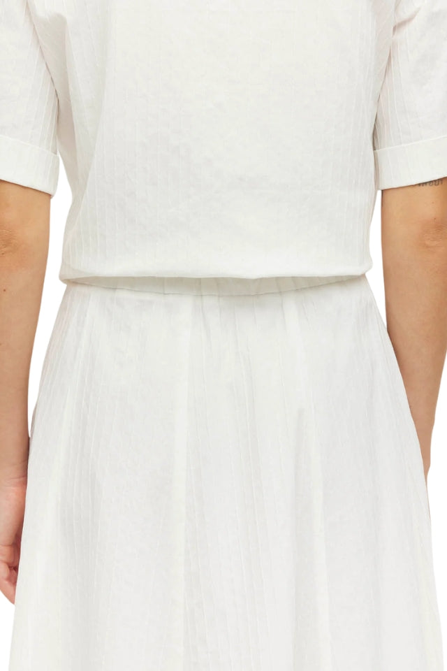 Rhodes Skirt - White Linear