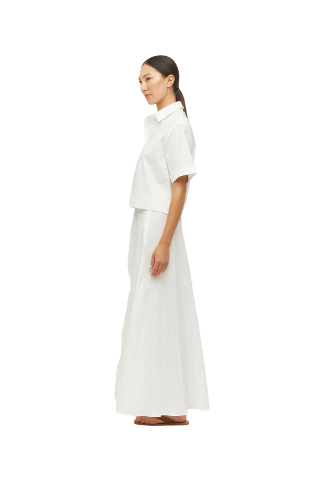 Rhodes Skirt - White Linear