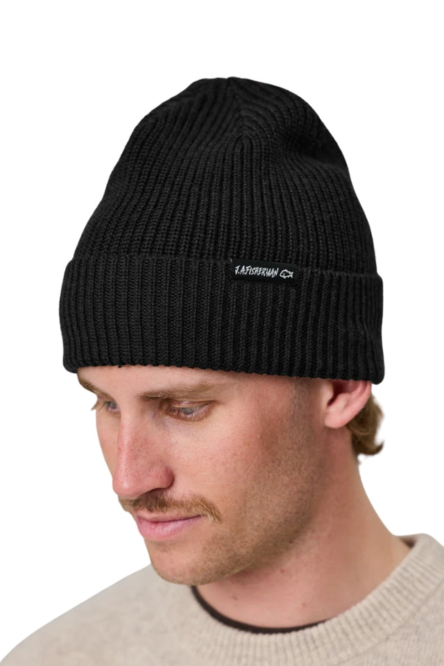 J.A.Fisherman Beanie - Black