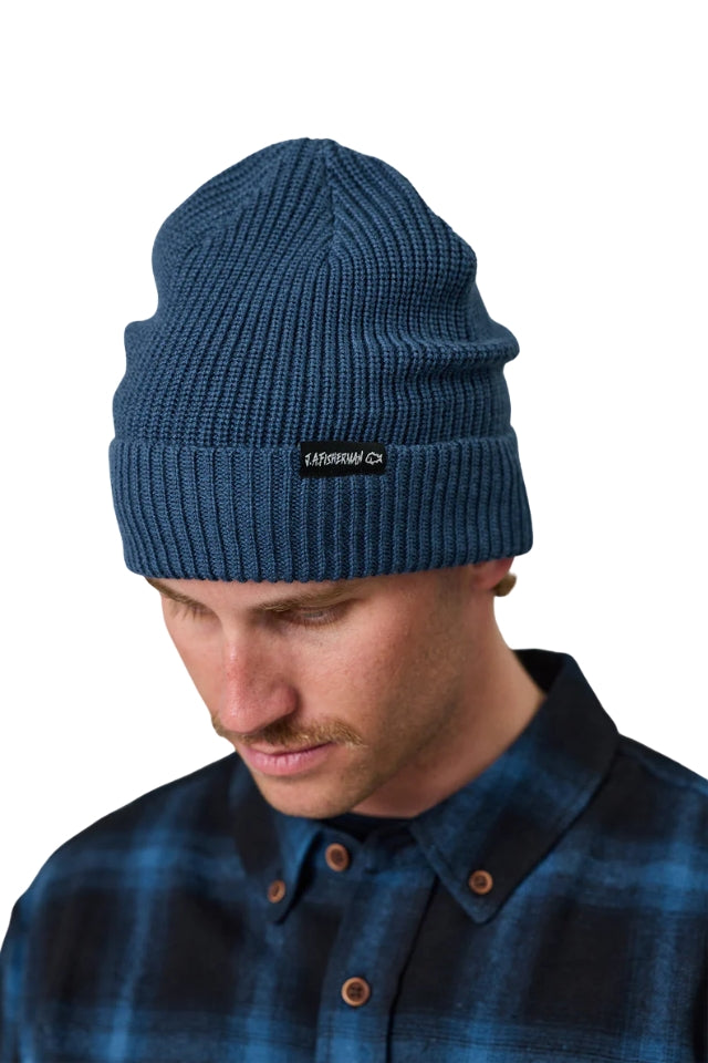 J.A.Fisherman Beanie - Dark Denim