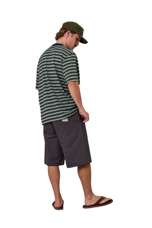 J.A.F Shore Tee - Green Stripe