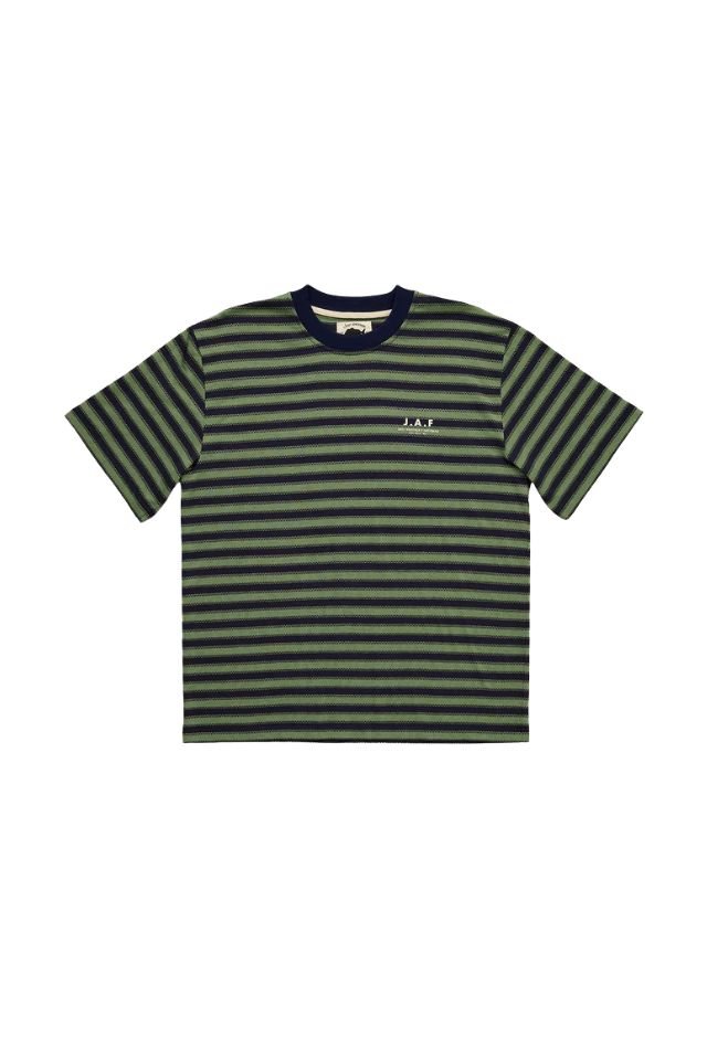 J.A.F Shore Tee - Green Stripe