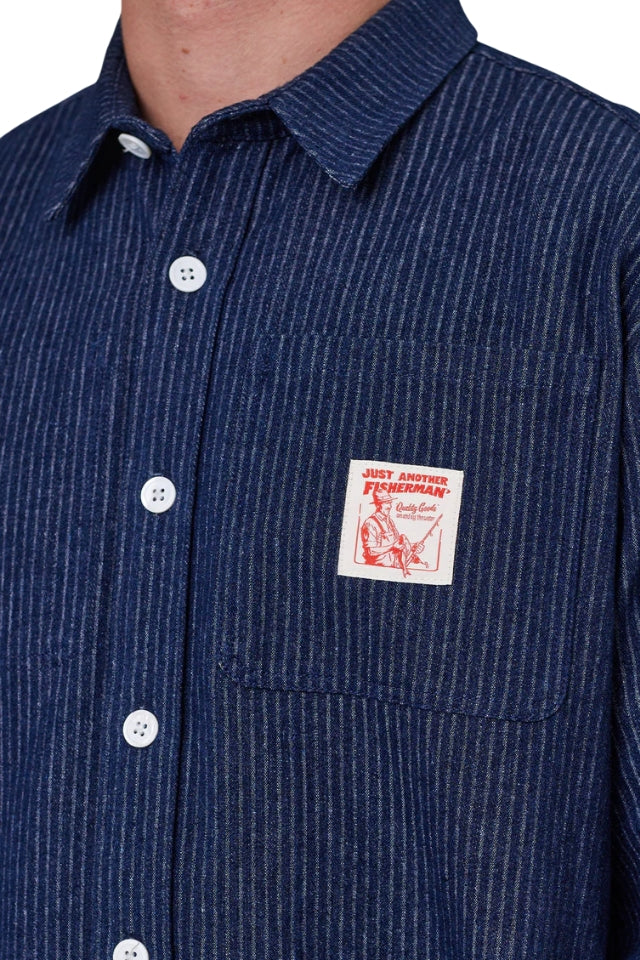 Quality Goods Boxy Shirt - Stripe Denim