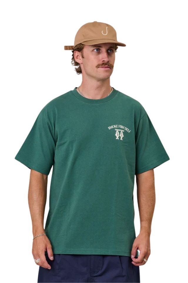 Smoke Fish Deli Sea Tee - Dusk Pine