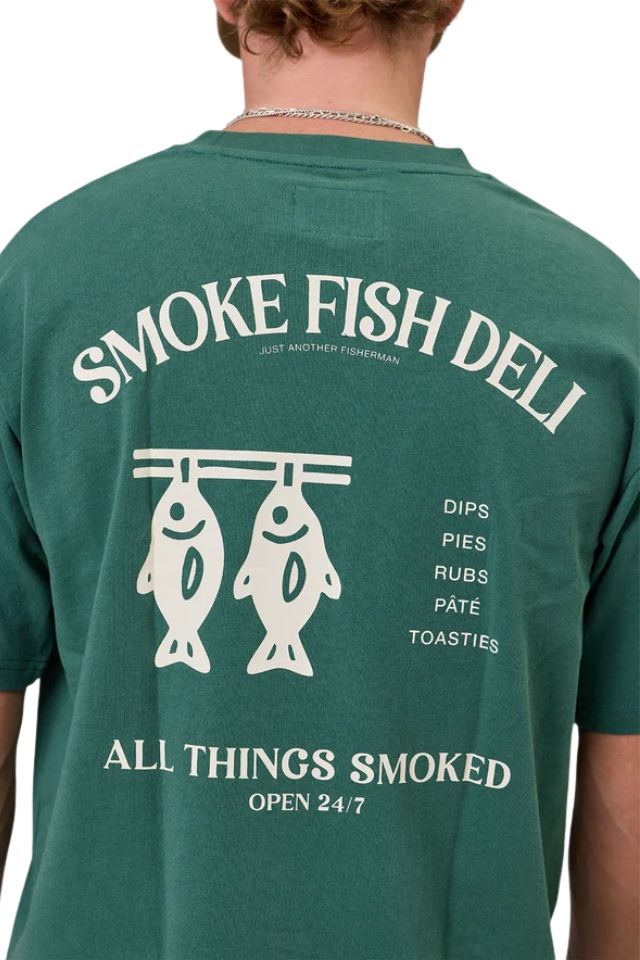 Smoke Fish Deli Sea Tee - Dusk Pine