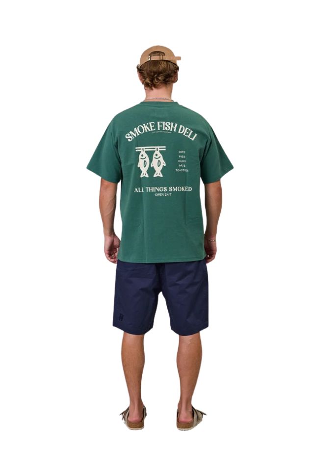 Smoke Fish Deli Sea Tee - Dusk Pine