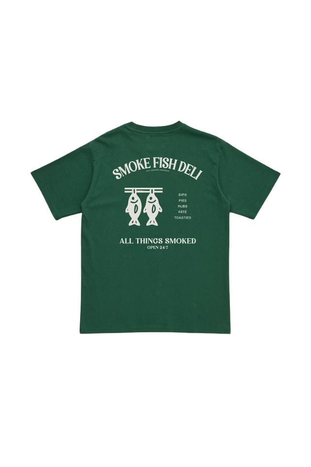Smoke Fish Deli Sea Tee - Dusk Pine