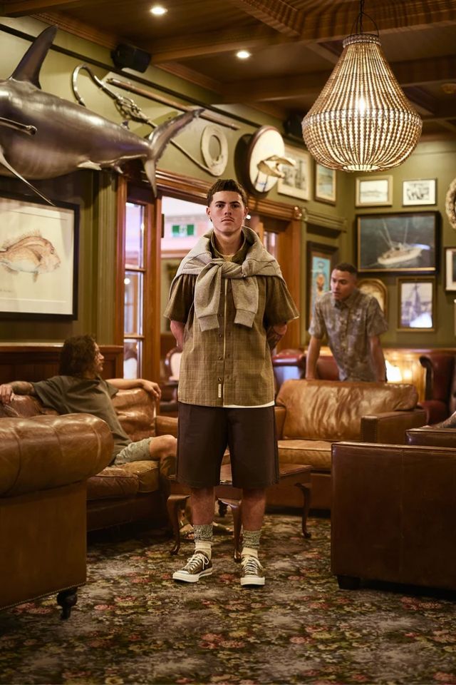 Smoke Fish Deli Ss Shirt - Green Check