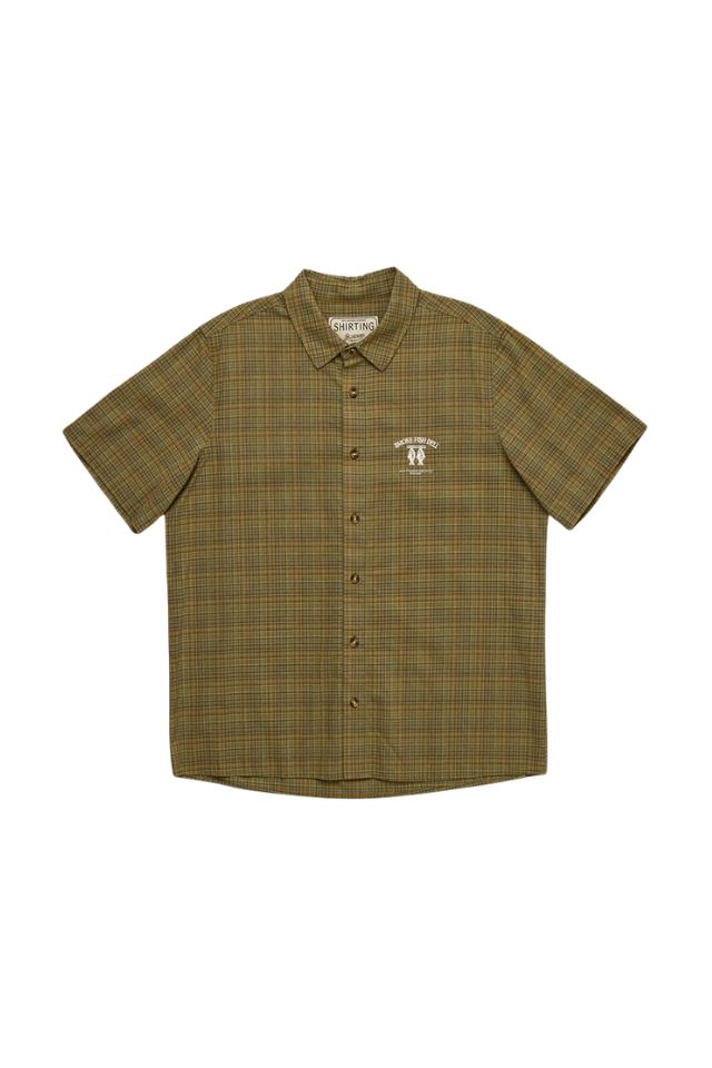 Smoke Fish Deli Ss Shirt - Green Check