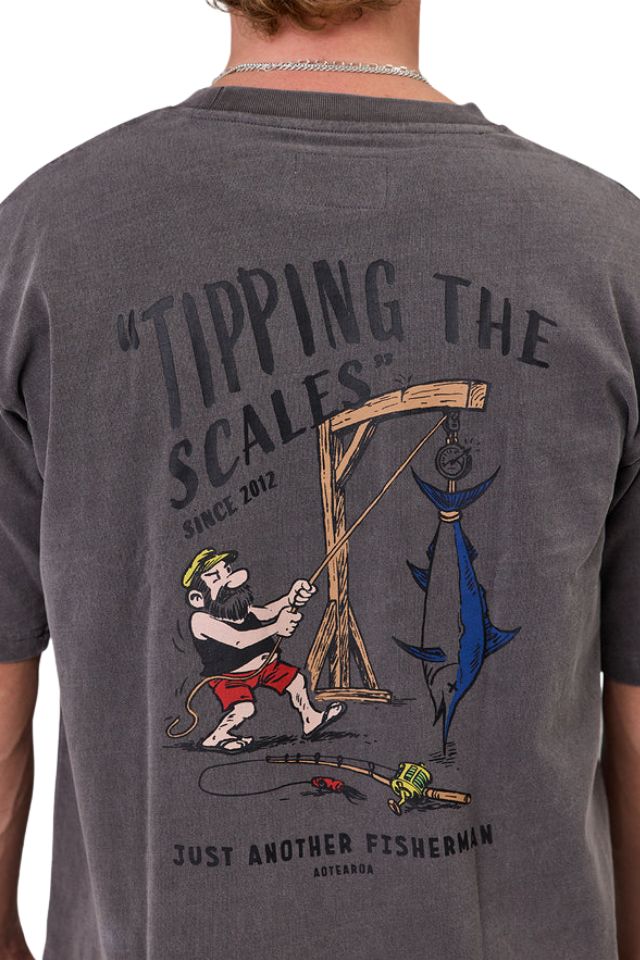 Tipping The Scales Sea Tee - Aged Black