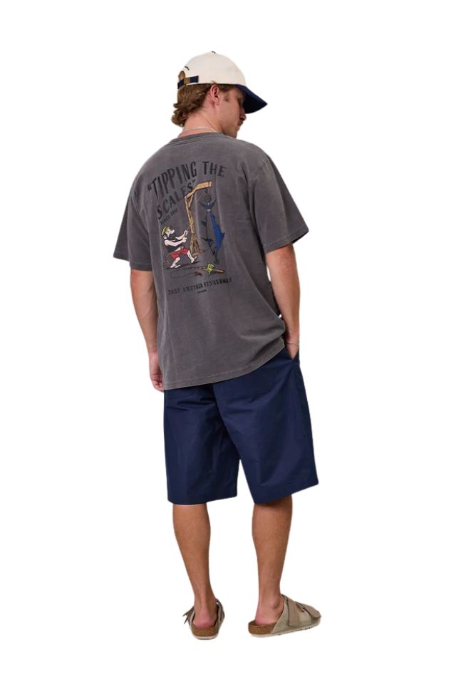 Tipping The Scales Sea Tee - Aged Black