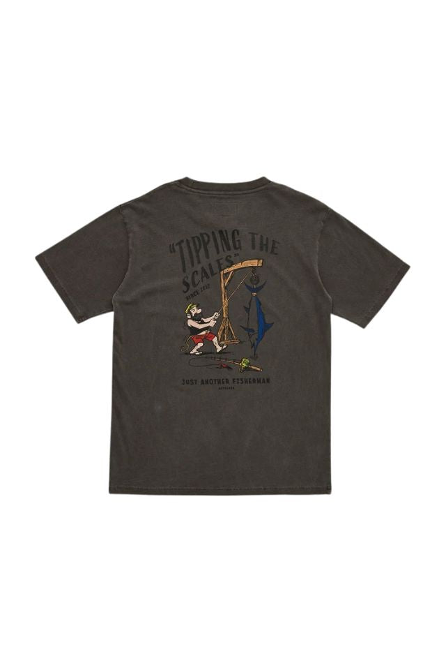 Tipping The Scales Sea Tee - Aged Black