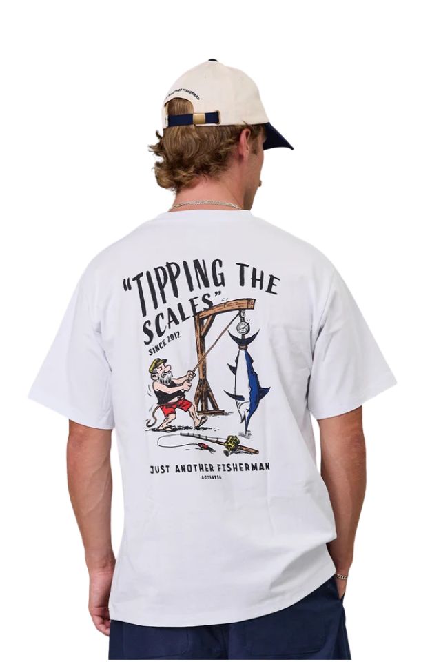 Tipping The Scales Sea Tee - White