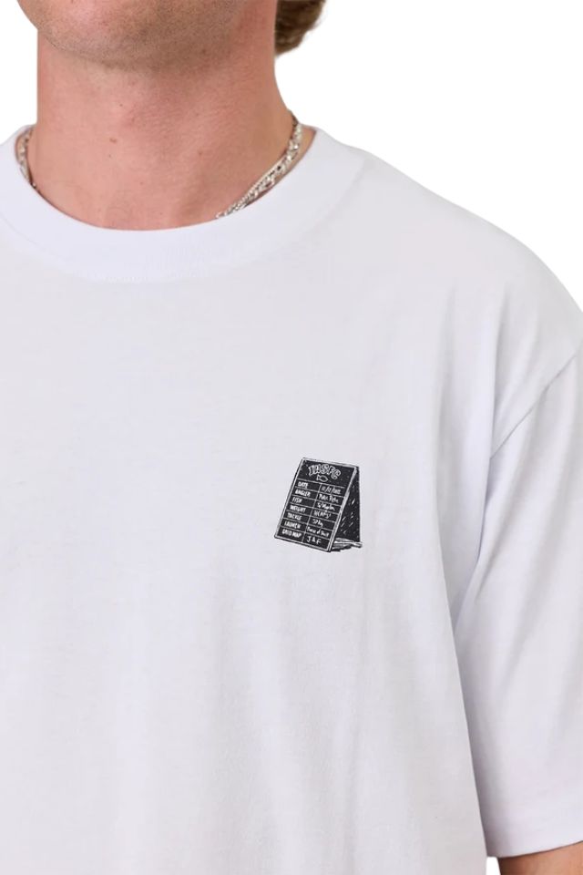 Tipping The Scales Sea Tee - White