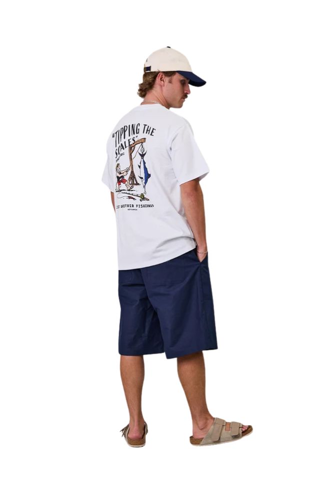 Tipping The Scales Sea Tee - White