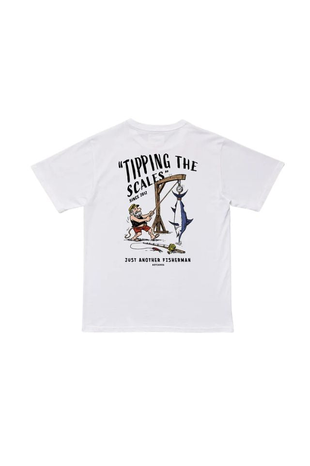 Tipping The Scales Sea Tee - White