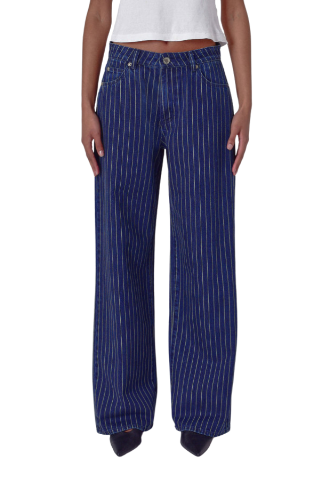 Kate Baggy Indigo Stripe