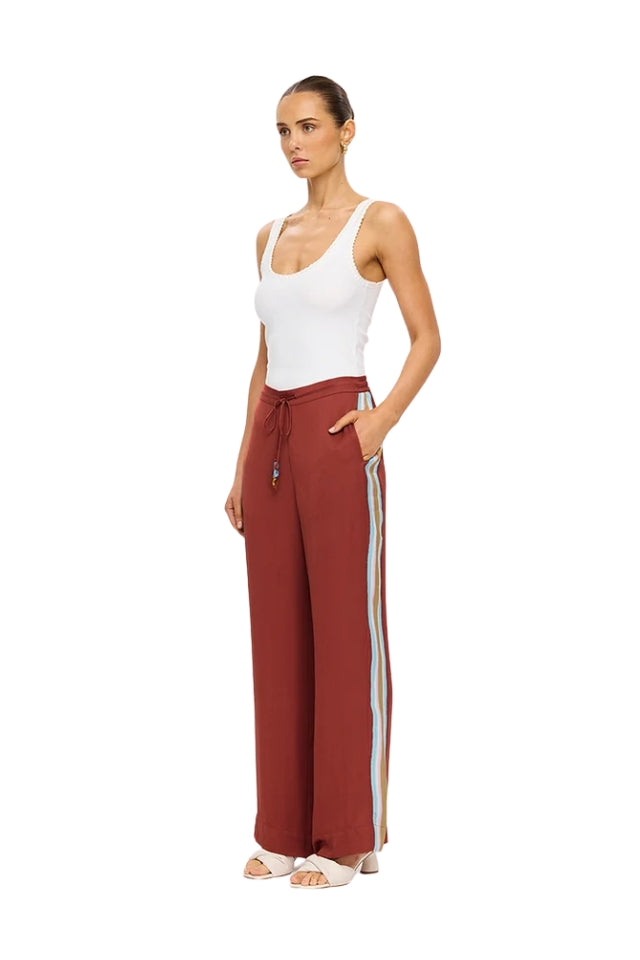 Enzo Pant - Maroon