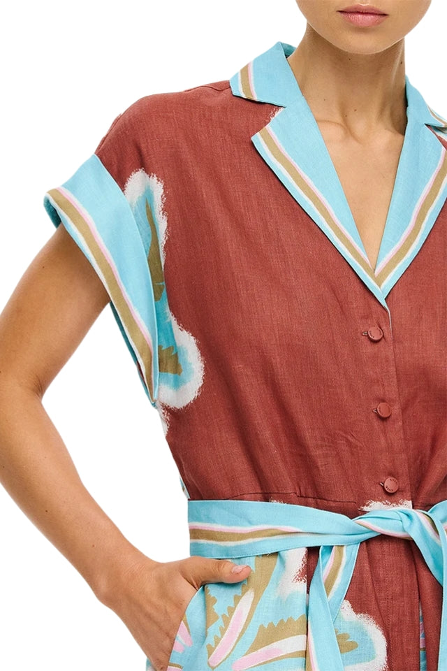 Enzo Playsuit - Maroon