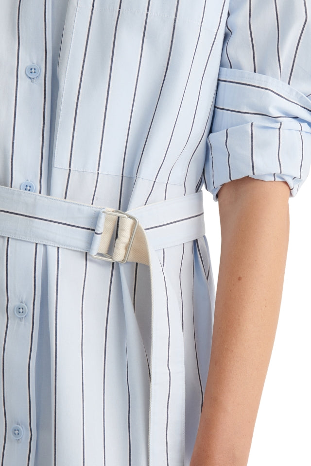 Elementary Dress - Cloud Stripe