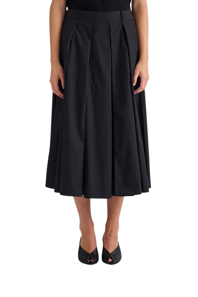 Ellis Pleated Skirt - Black