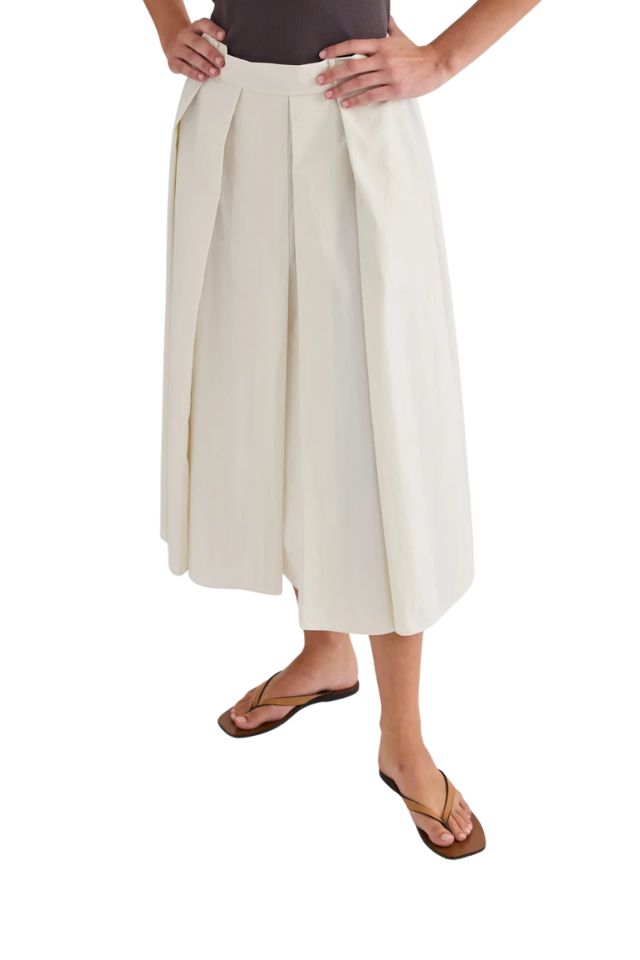 Ellis Pleated Skirt - Cream