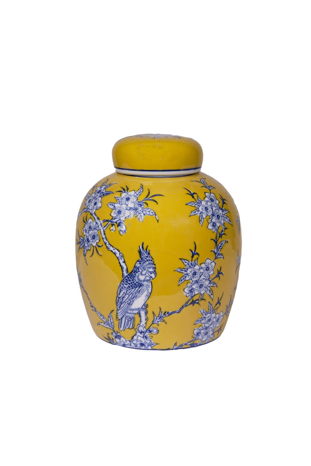 Chelsea Bird and Flower Ceramic Jar - Large