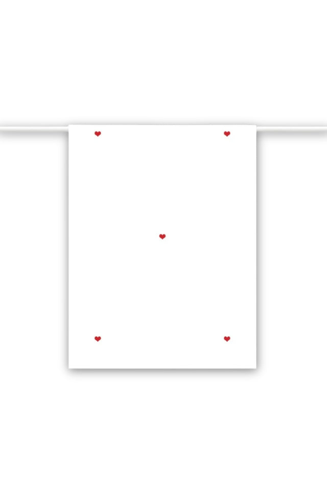 Tea Towel - Red Hearts