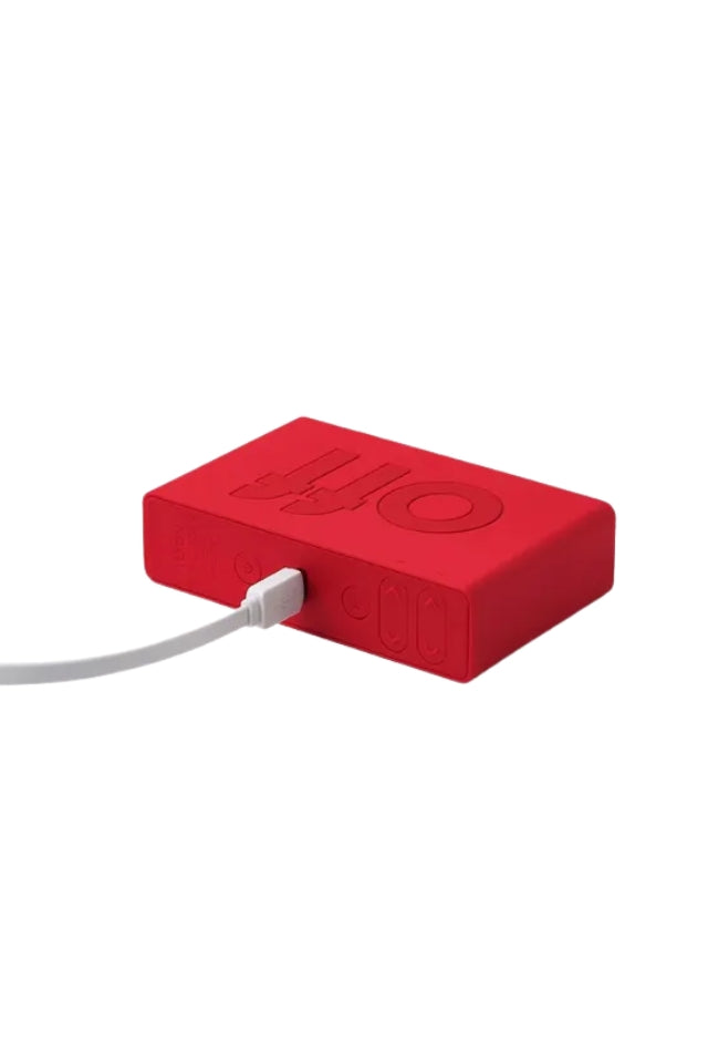 Flip Classic Rubber Clock - Red