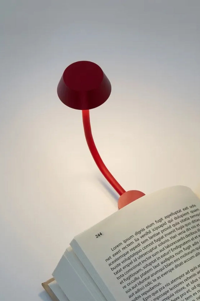 Mimi Clip-On Reading Lamp - Dark Red