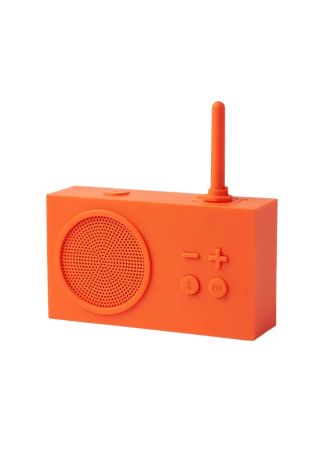 Tykho 3 Bluetooth/FM Radio Speaker - Resin Orange