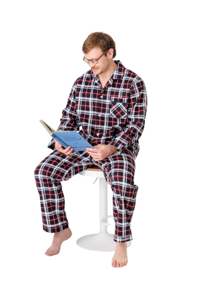 Brushed Cotton Pyjamas - Red