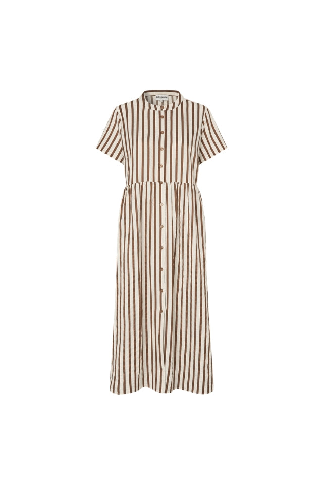 AliyaLl Maxi Dress LS - Dark Mokka