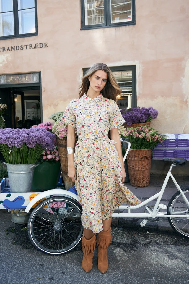 BlakeLL Midi Dress SS - Flower Print