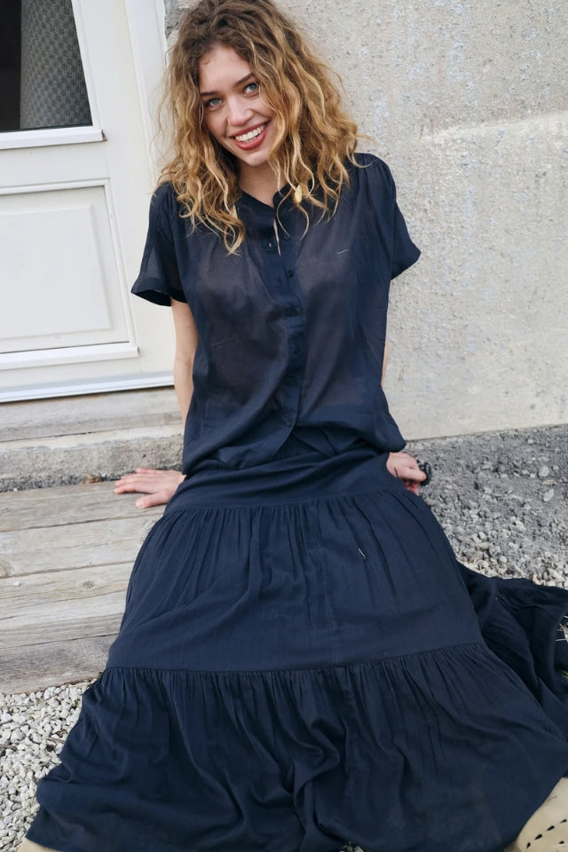 MyaLL Shirt SS - Washed Black