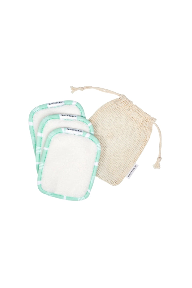 Home Reusable Makeup Wipes - Eucalyptus Green